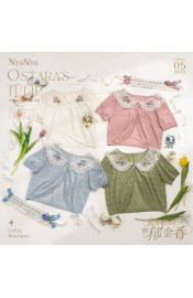 NyaNya Ostara's Tulip Short Sleeve Cardigan(Limited Pre-Order/4 Colours/Full Payment Without Shipping)